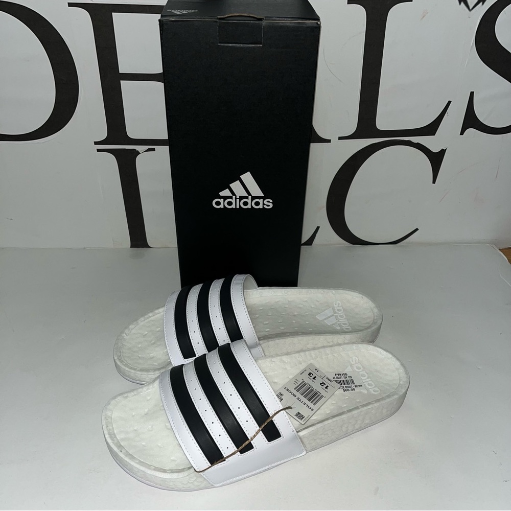 NEW ADIDAS ORIGINALS MEN'S ADILETTE BOOST SANDALS SLIDES FY8155 size 12